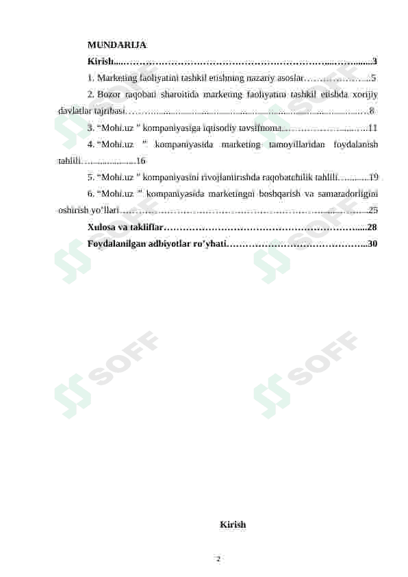 Bozor raqobati sharoitida korxonalarda marketing faoliyatini boshqarish 2