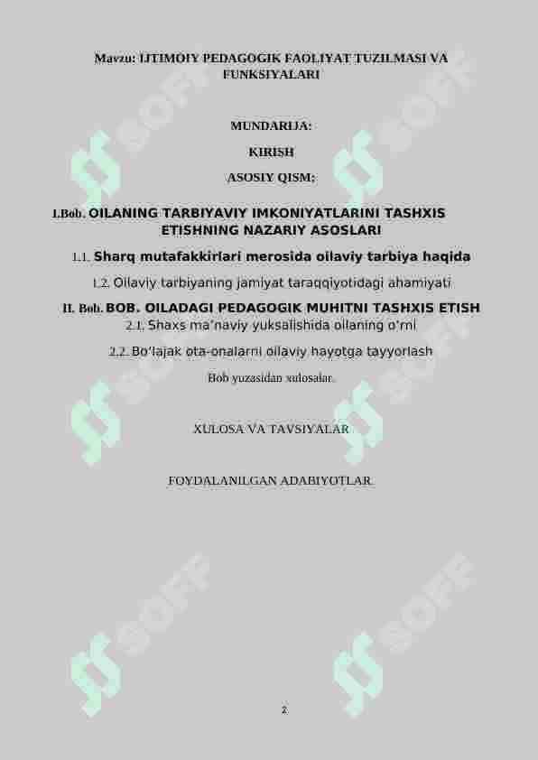 IJTIMOIY PEDAGOGIK FAOLIYAT TUZILMASI VA FUNKSIYALARI 2