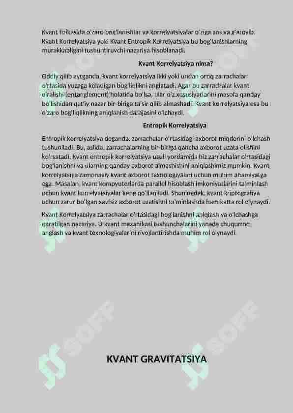 Kvant fizikasiga oid bir nechta nazariyalar 4
