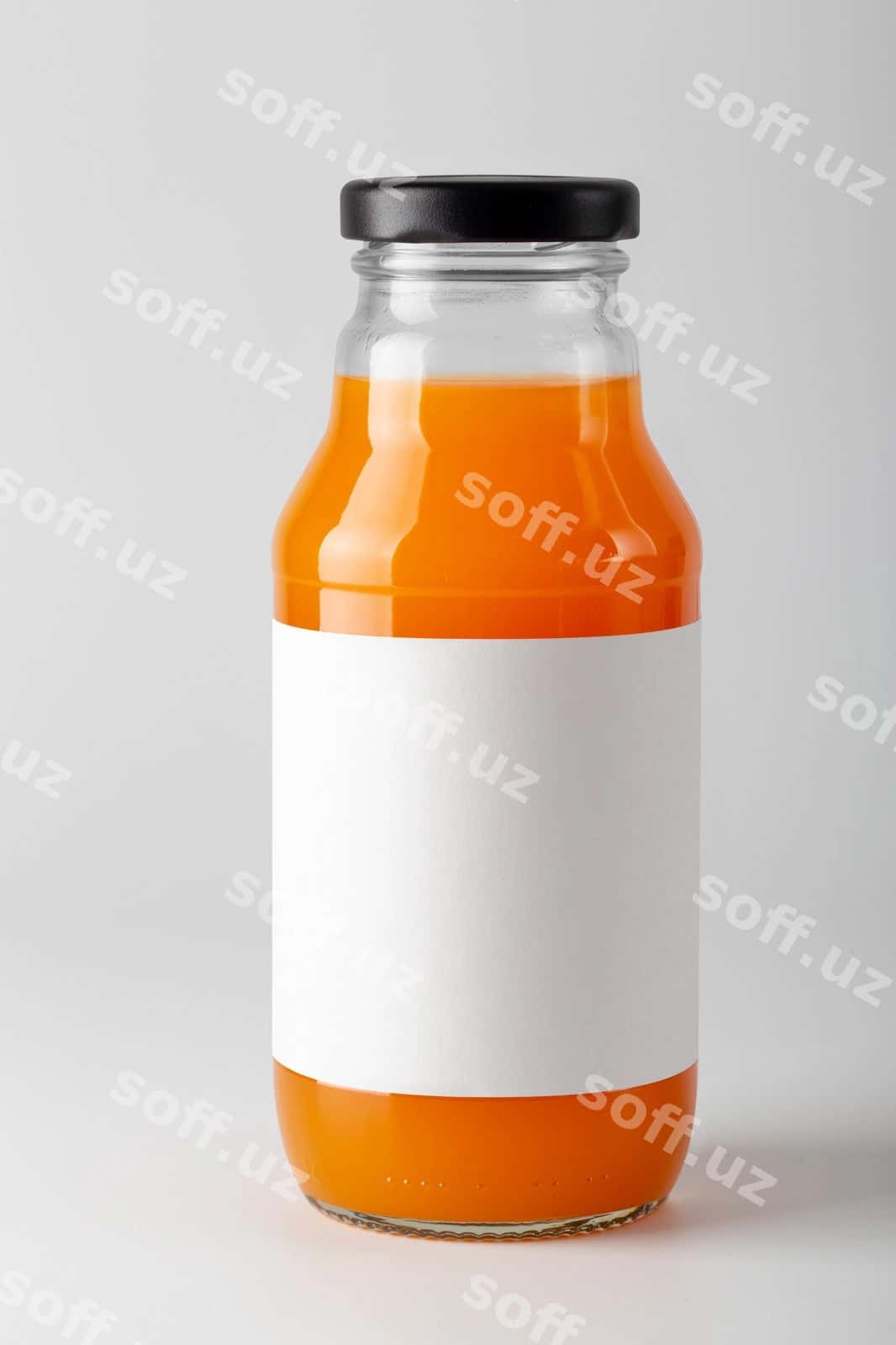 Etiket namuna shisha flakon | Label mockup glass bottle 1