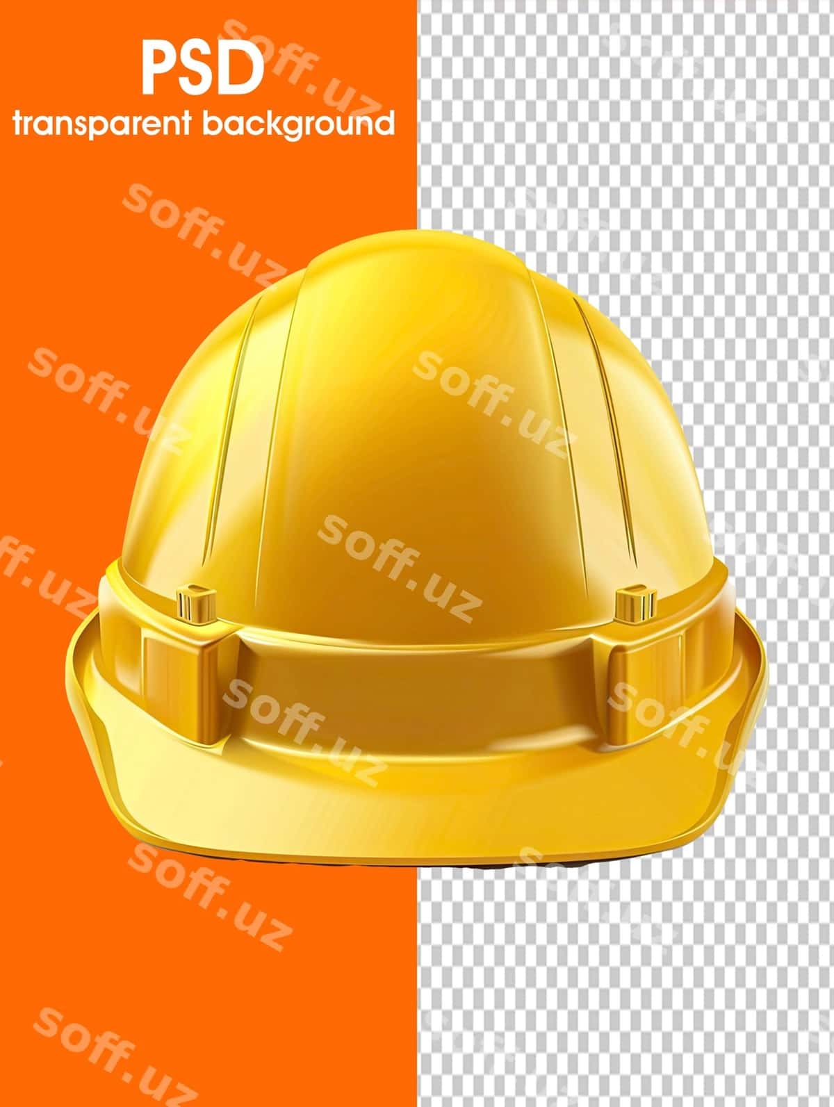 Ishchi bosh kiyimi shaffof orqa fonda | Laborer hat with transparent background 1