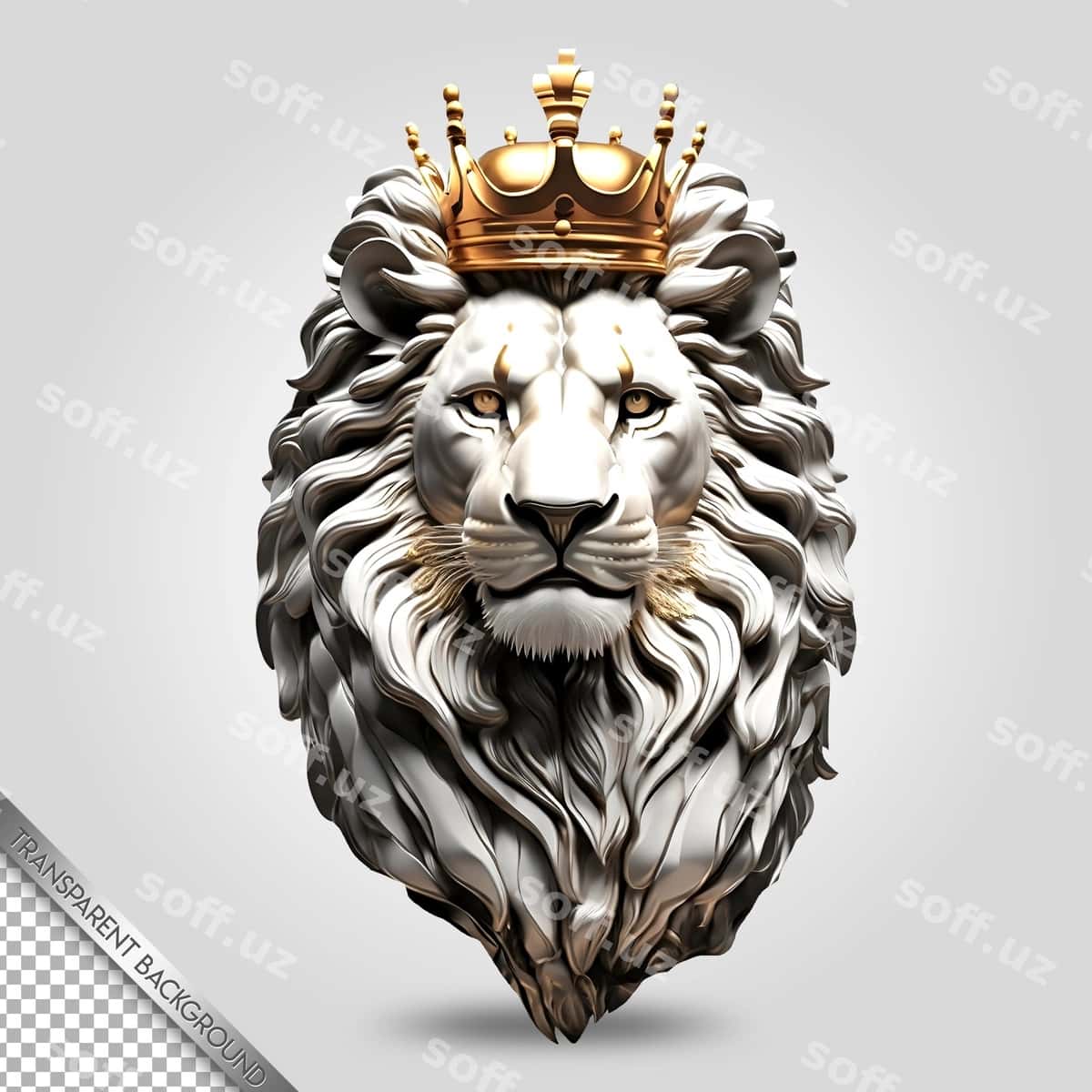 Sher shaffof orqa fon | Lion transparent background 1