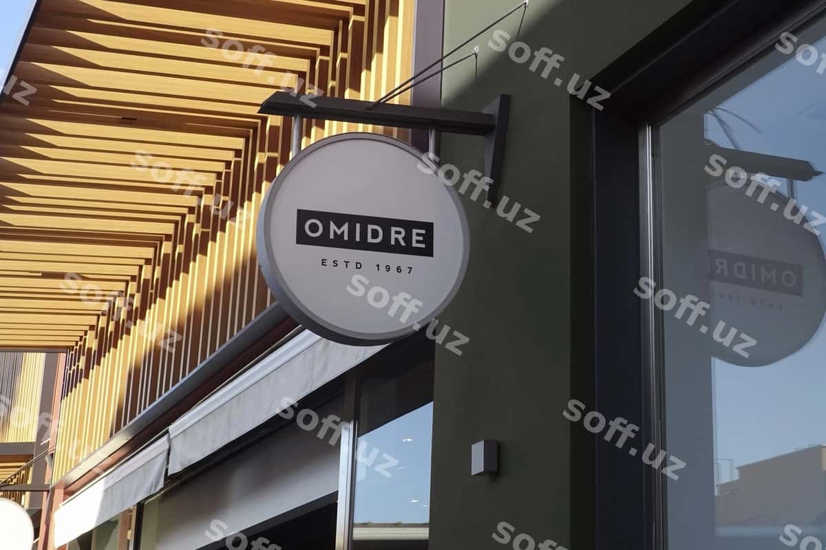 Logotip maketining dumaloq osma belgisi | Logo mockup circular hang sign 1