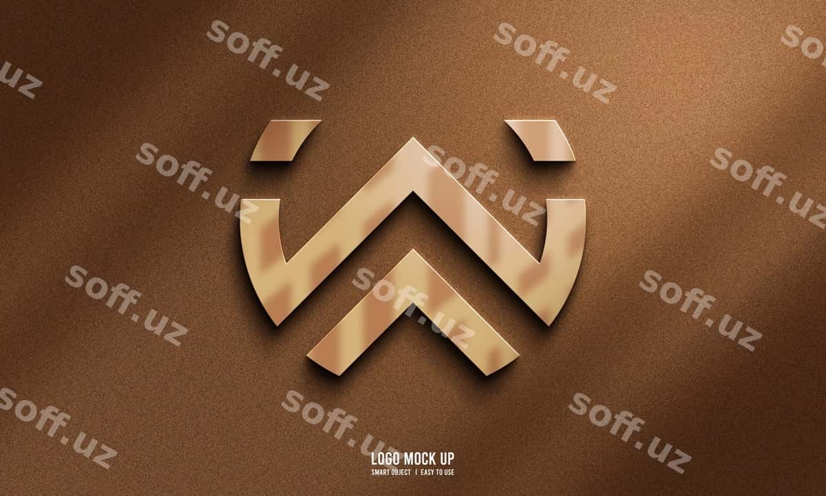 Logo mockup devor ziravori | Logo mockup wall grain 1