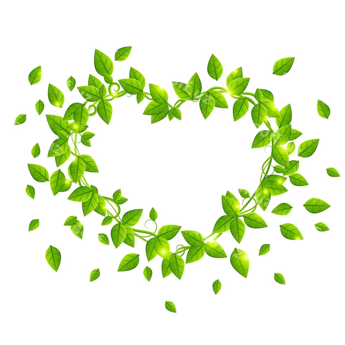 Sevgi yaproq vektori | Love leaf vector 1
