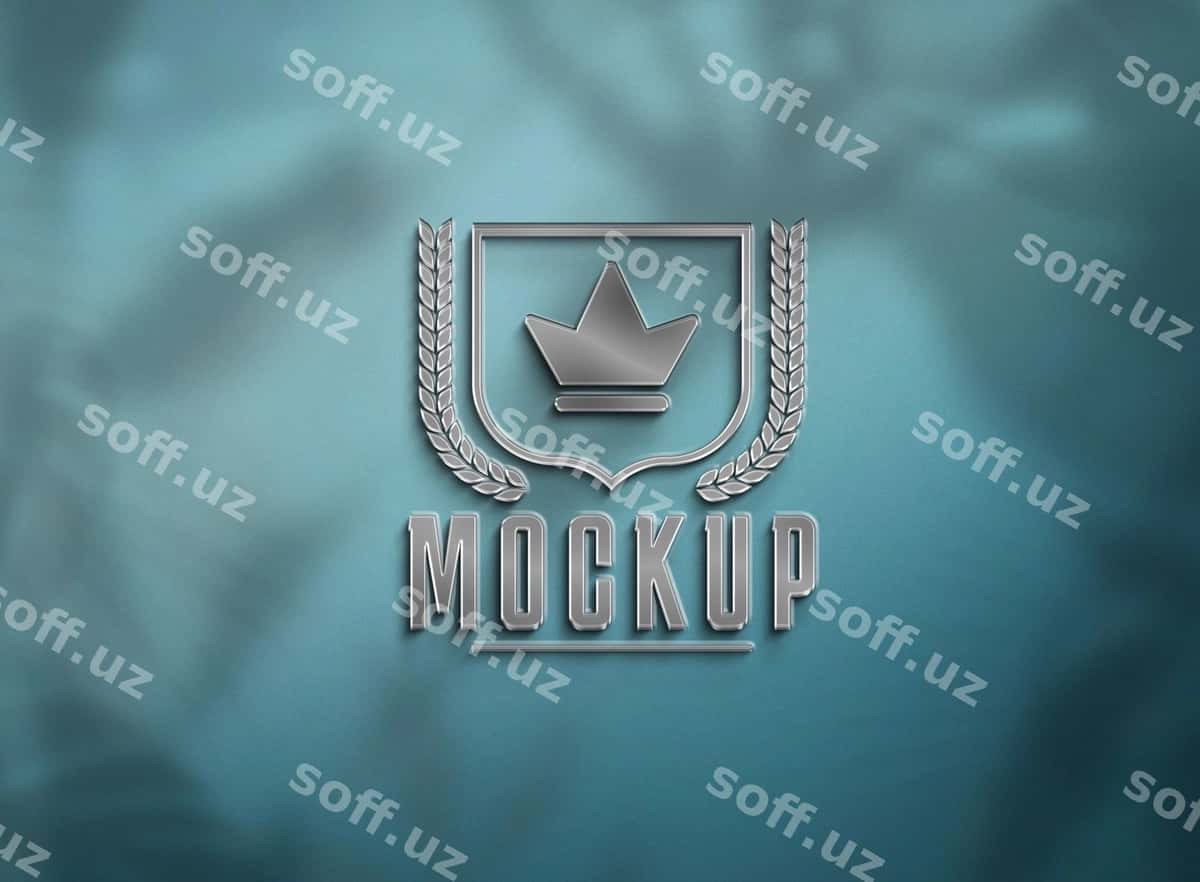 Bog'liqlik logotip mockup shabloni | Luxury logo mockup template 1
