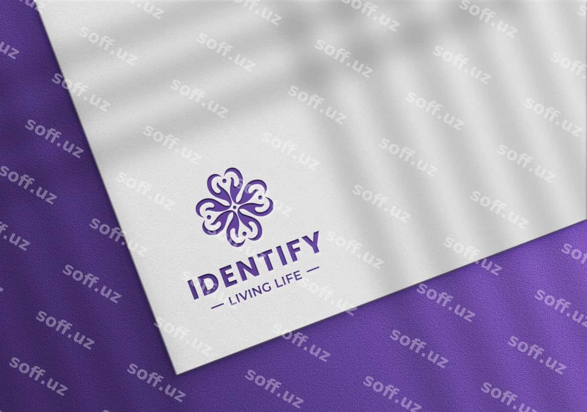 Hashamatli logotipning oq qog'ozi | Luxury logo mockup white paper 1
