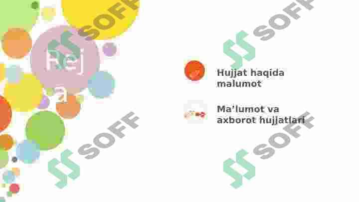 Maʼlumot axborot hujjatlari 2