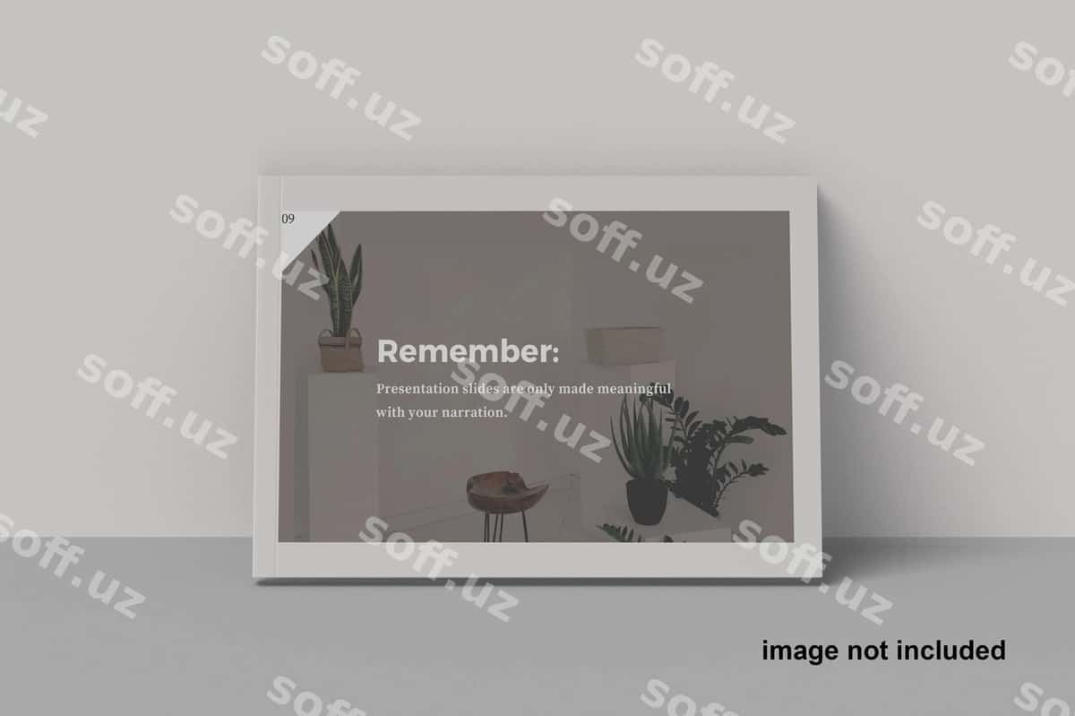 Magazin varaqi mockup tabiat bilan | Magazine cover mockup with nature 1