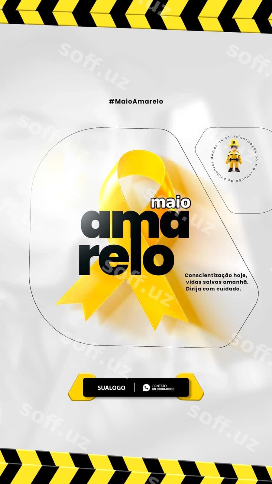 Maio sariq xavfsizlik trafik | Maio de amarelo segurana trnsito 1