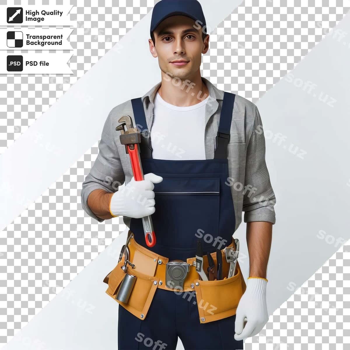 Erkak chindirni tutgan, u chindir deyadi. | Man holding hammer that says hammer 1