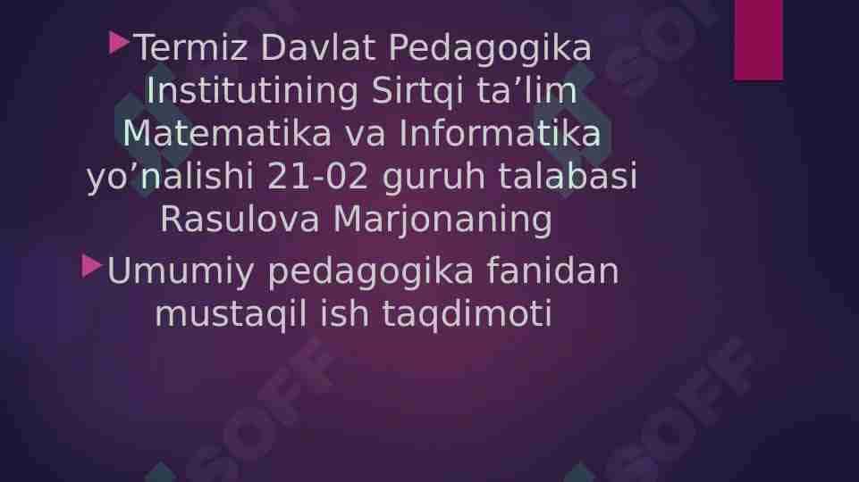 O'z o'zini tarbiyalash va o'z ustida ishlash pedagogik tajribani to'plash tizimlari