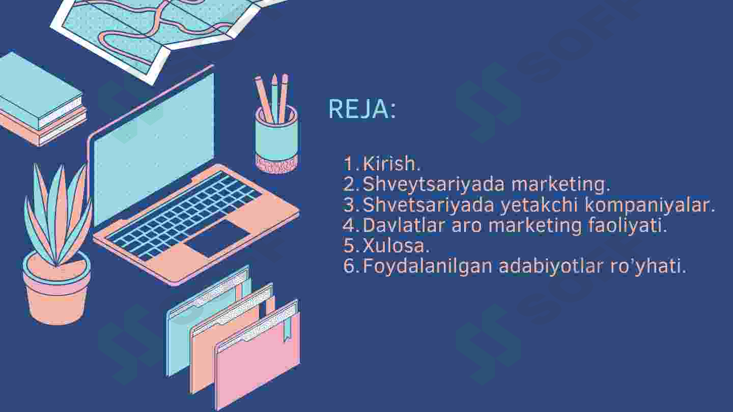 Shvetsariyada marketingning xususyatlari. 2