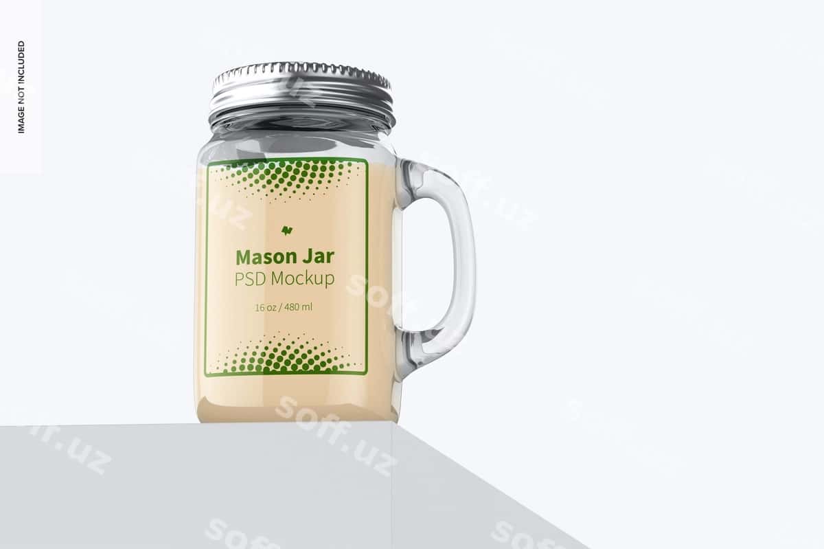 Mason jar modeli | Mason jar mockup 1
