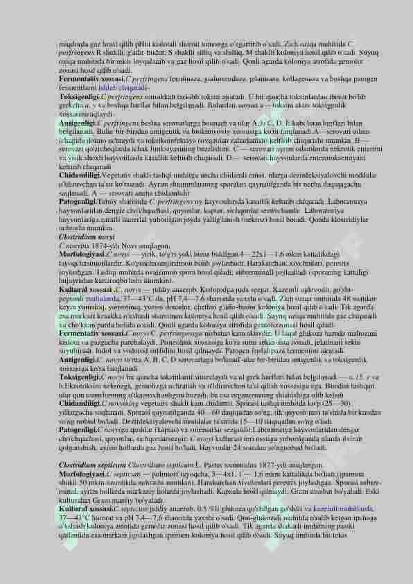 Patogen anaeroblar. Qoqshol, gazli gangrena 4