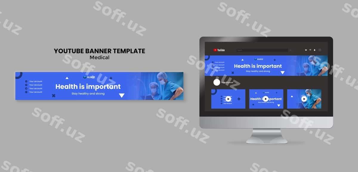 Tibbiy shablon dizayni | Medical template design 1