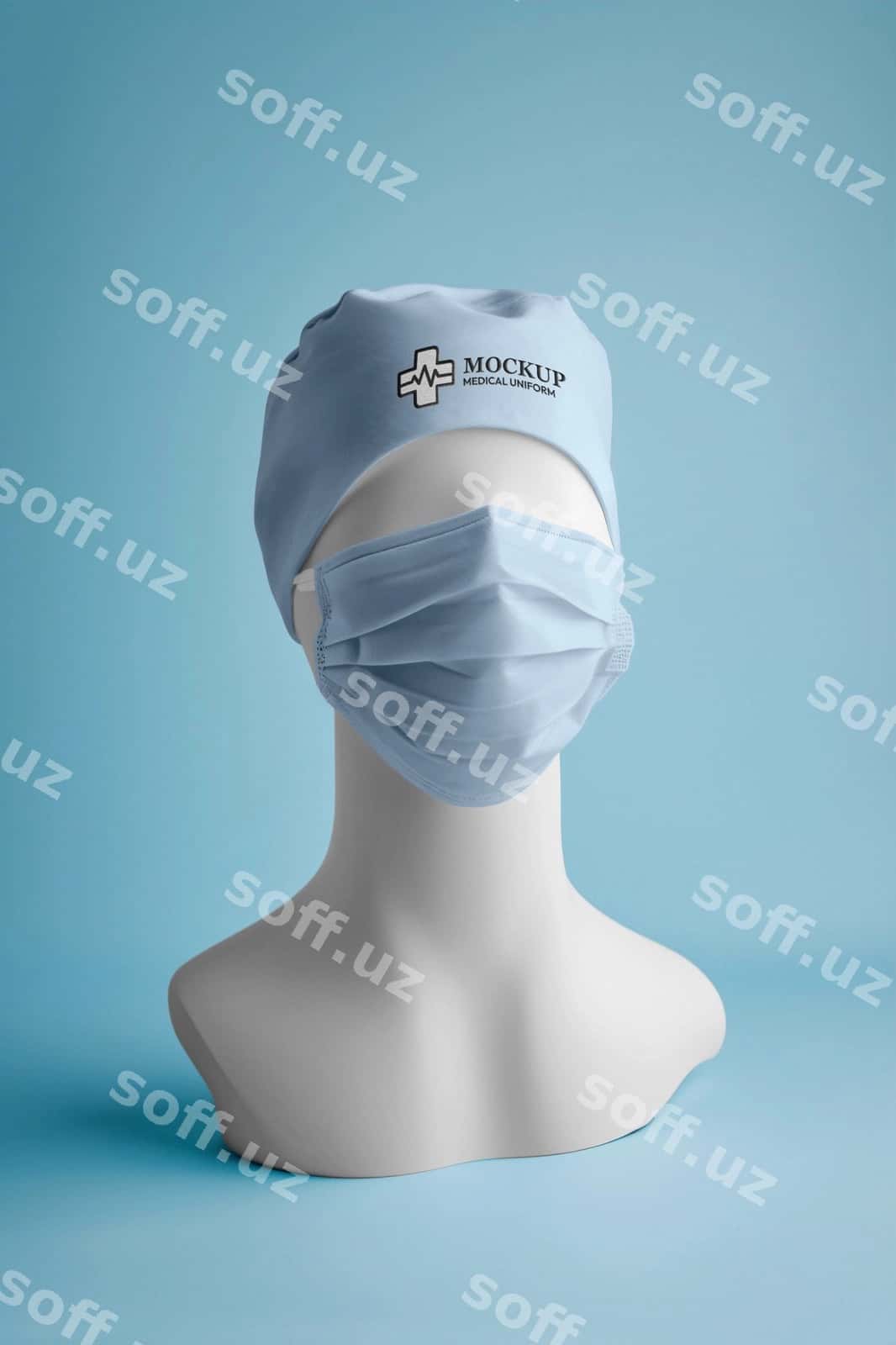 Tibbiy forma maketi dizayni | Medical uniform mockup design 1