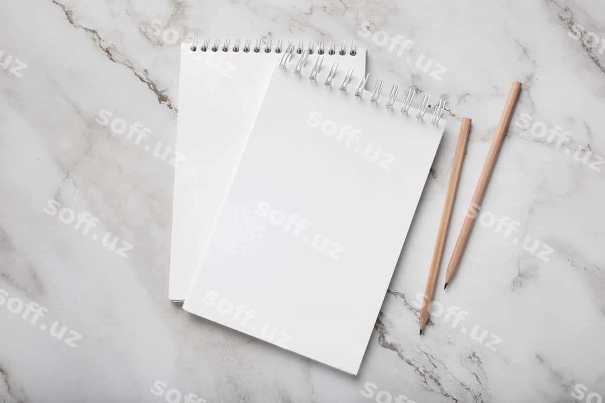 Prototip dizaynli spirallik daftar | Mock up design spiral notebook 1