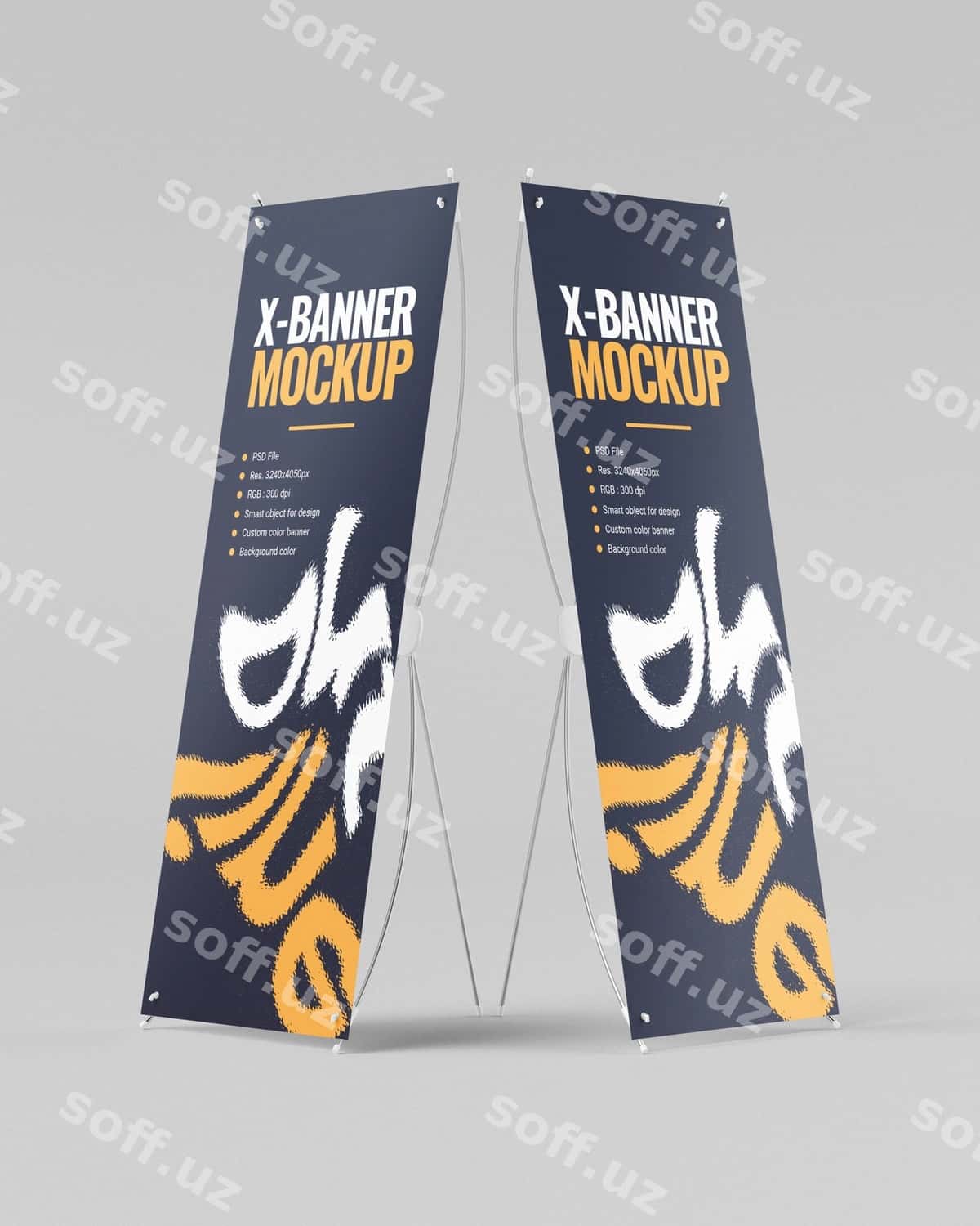 Namuna x Banner Branding PSD | Mockup x banner branding psd 1