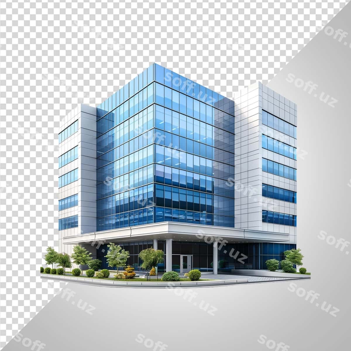 Zamonaviy biznes binosi png | Modern business building png 1