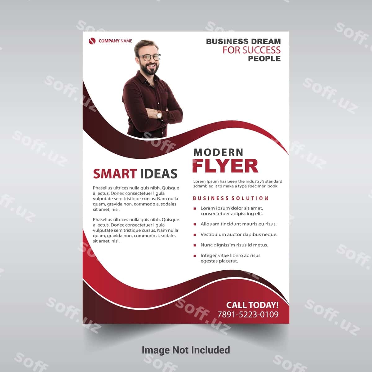 Zamonaviy biznes flyer dizayn shabloni | Modren business flyer design template 1