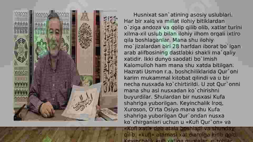 Xattotlik maktablari haqida ma'lumot bering. 4