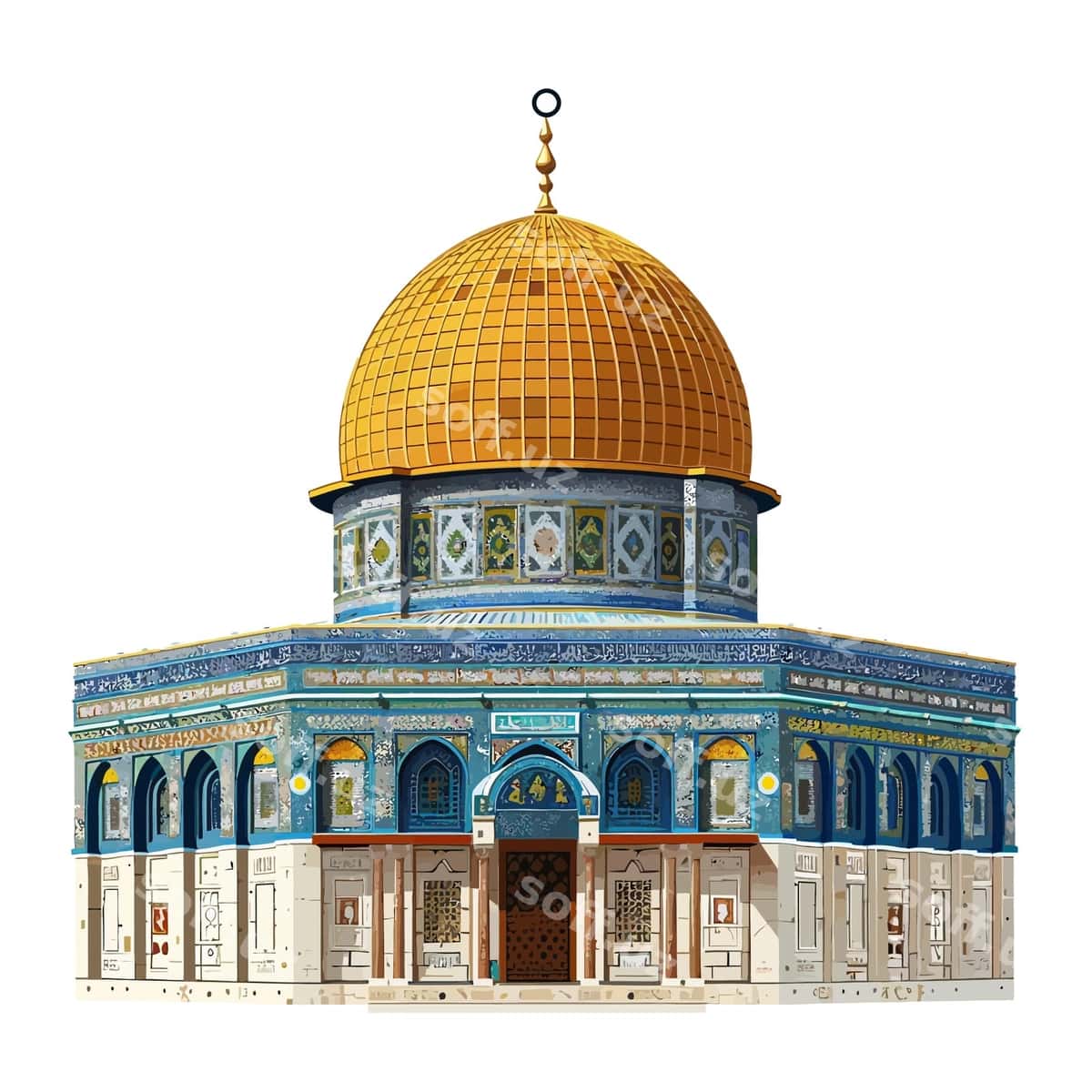 Masjid vektor grafik | Mosque vector graphic 1