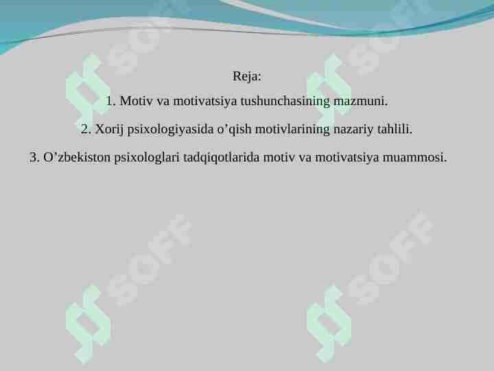 motiv va motivatsiya