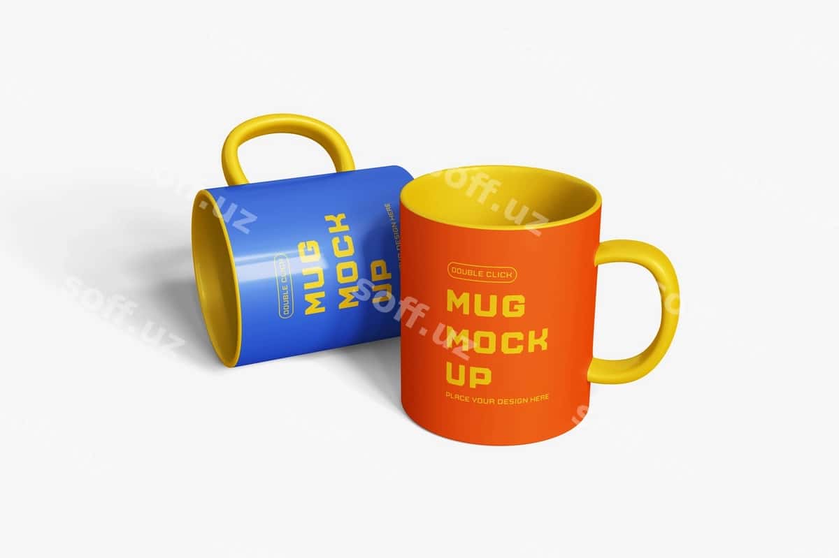 Krujka maketi shabloni | Mug mockup template 1