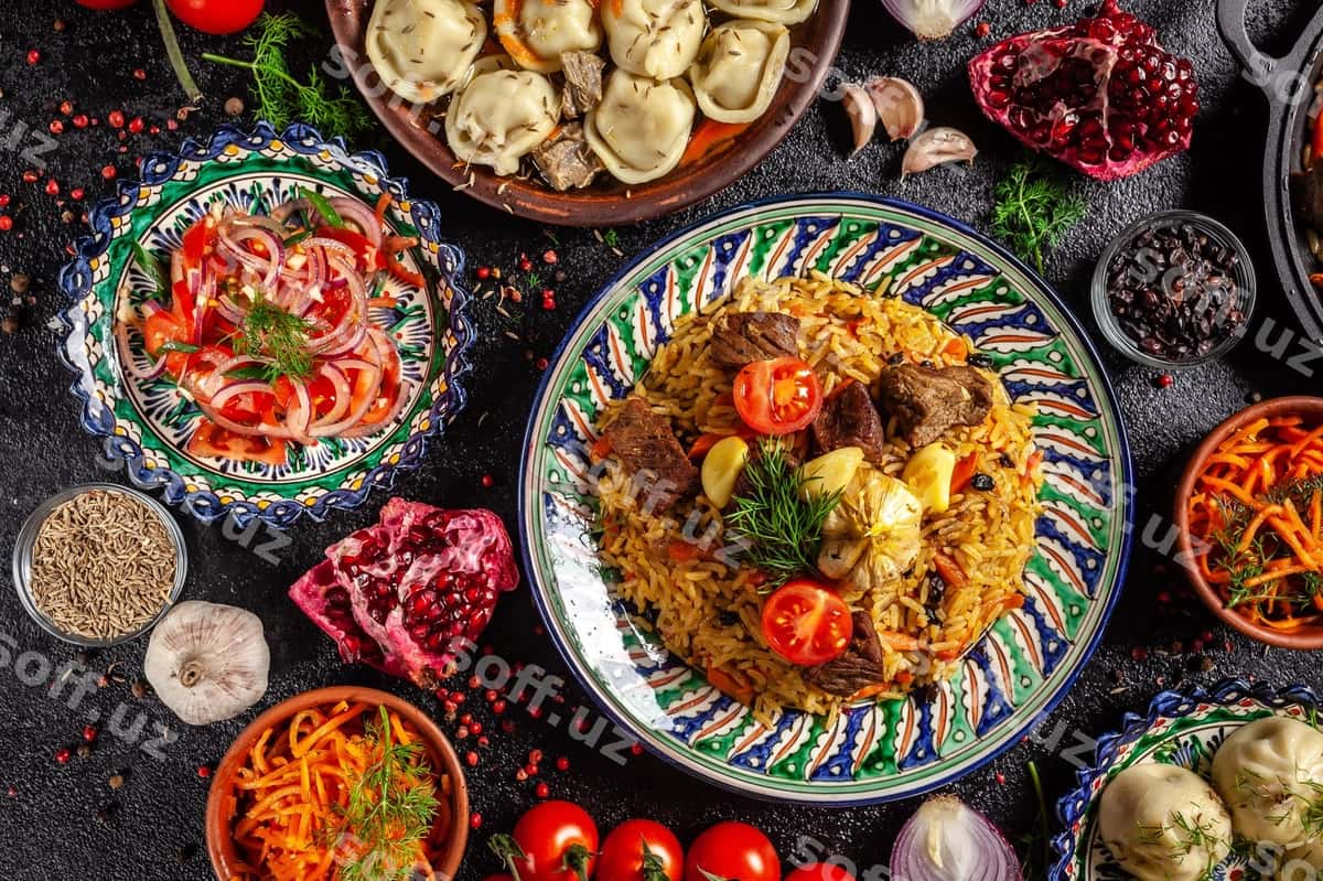 Milliy o'zbek palovi gosht bilan | National uzbek pilaf with meat 1