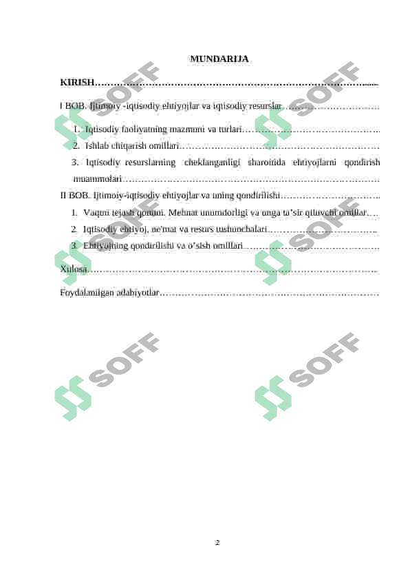 Ijtimoiy-iqtisodiy ehtiyojlar va ularning turlari 2