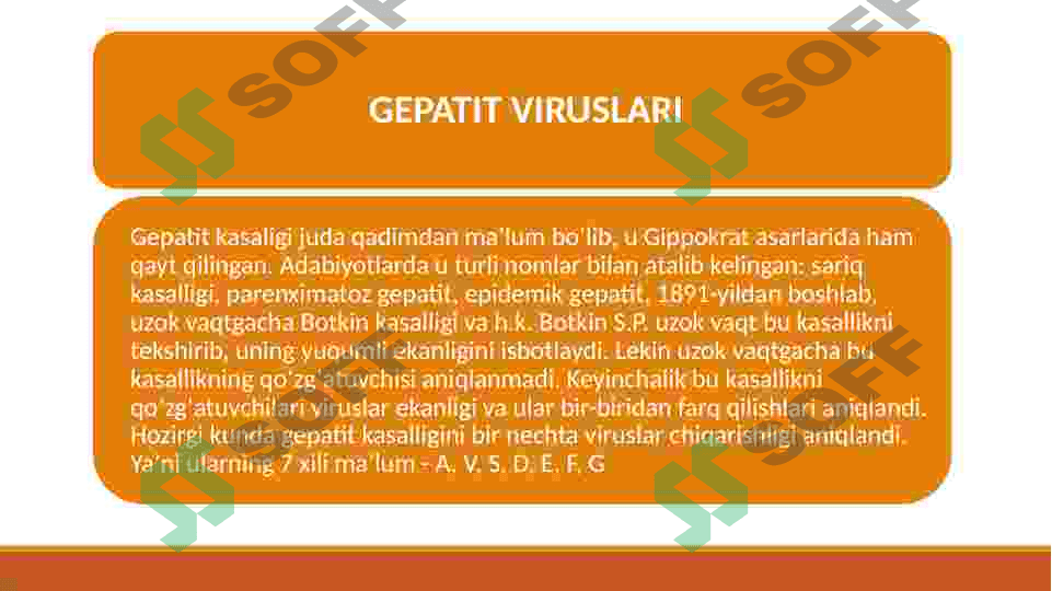 ibfeksion gepatitlarni qo'zg'atuvchi viruslar 2