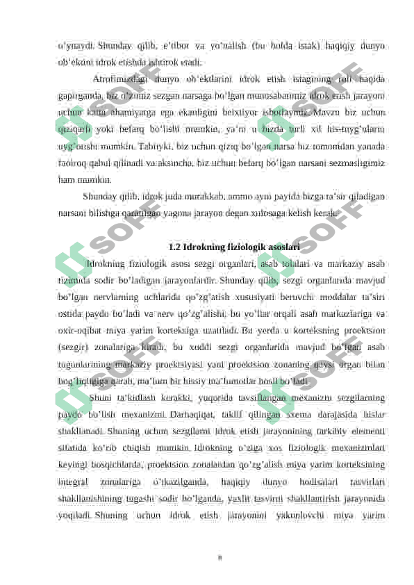 Idrokning individual xususiyatlari. 8