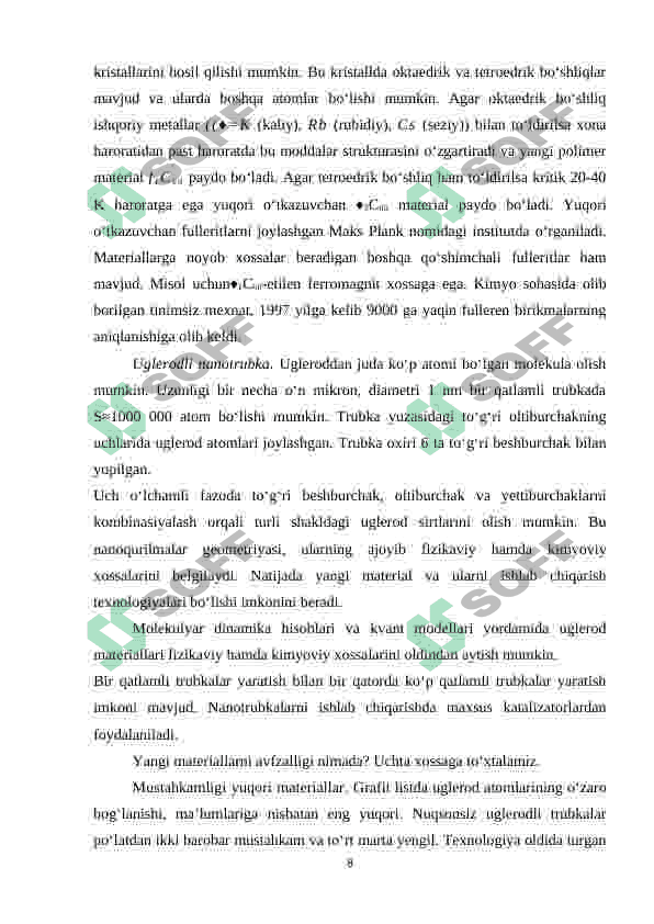noorganik nanomateriallar olish texnologiyasi 8