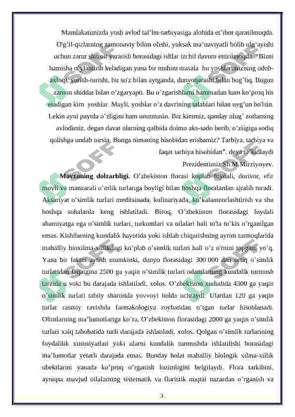 ra'nodoshlar oilari (ra'nokabilar) 3