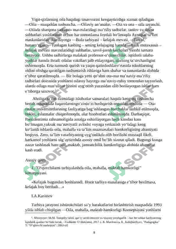 Maktab oila va jamoatchilik 8