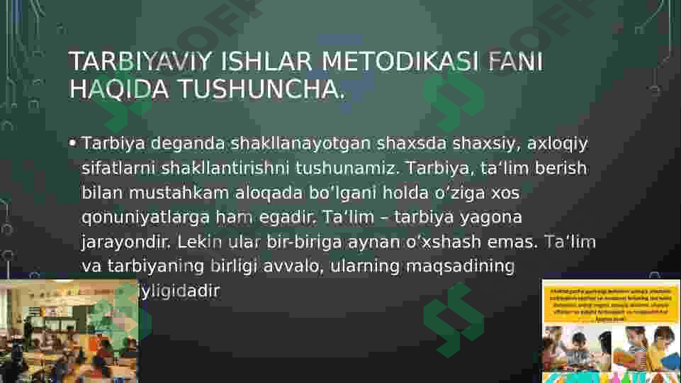 O’qituvchini o’z-o’zini tarbiyalash tushunchasi va uning shaxsini shakllantirishdagi roli 3