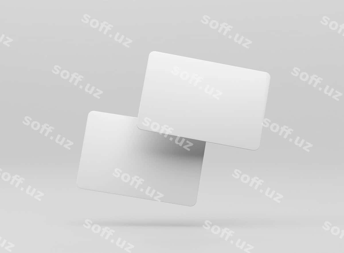 Gravitatsiyasiz kredit karta dizayni maketi | No gravity credit card design mockup 1