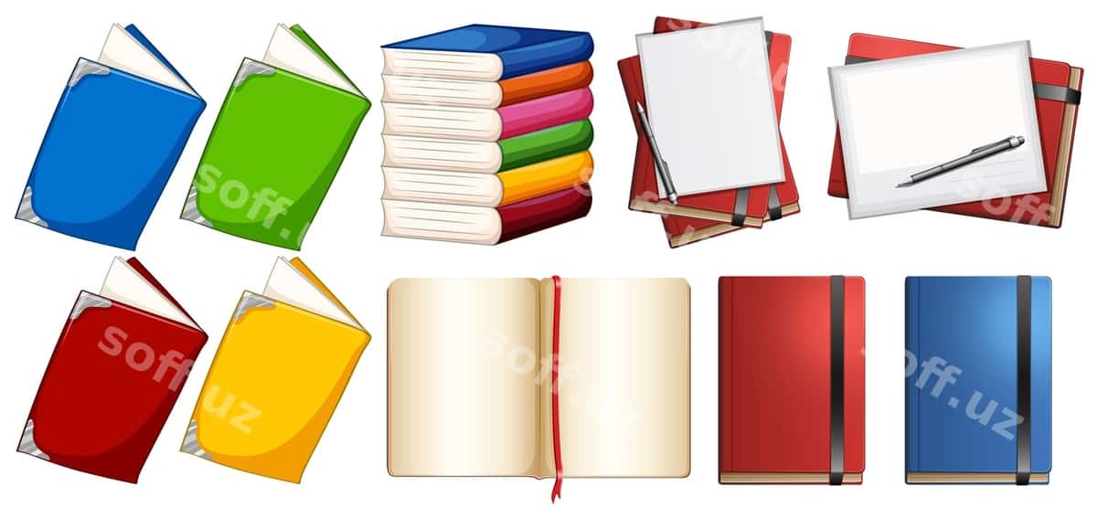 Daftar o'qish komplekt to'plam bo'sh | Notebook read set collection blank 1