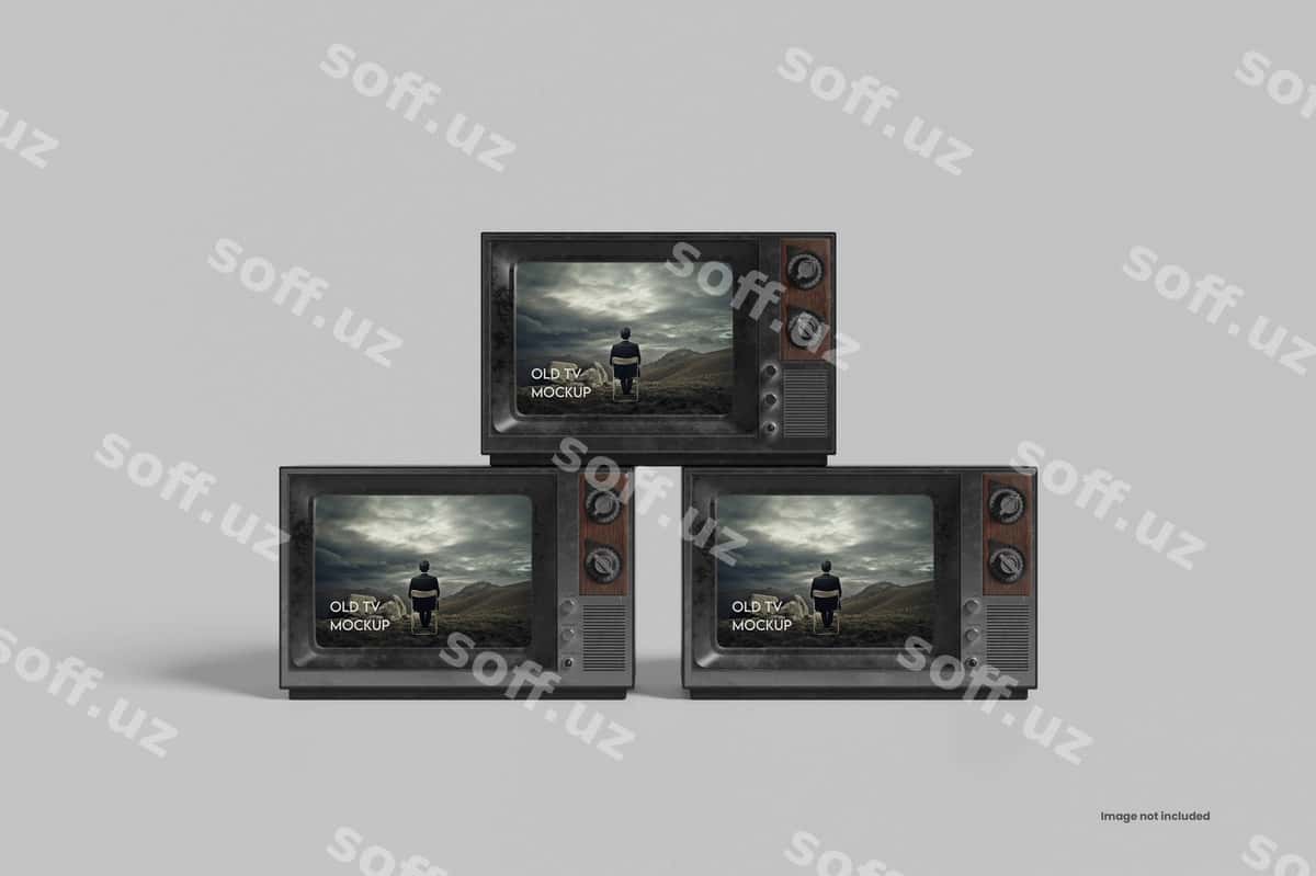 Eski TV mockup | Old tv mockup 1