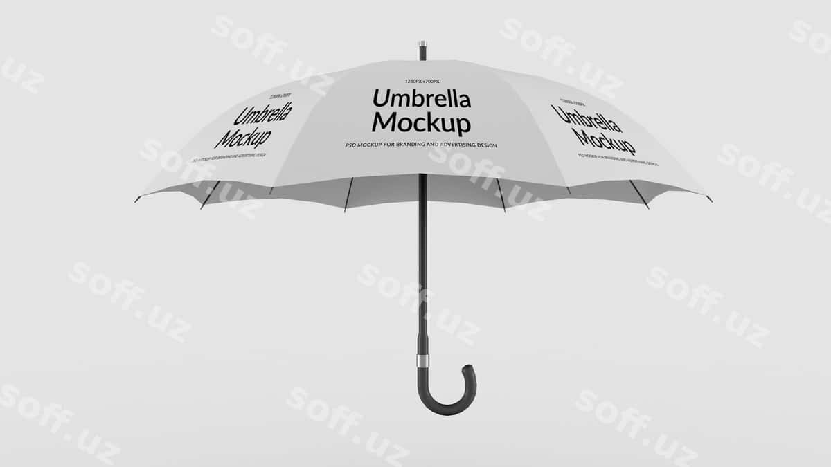 Ochiq soyabon mockup | Open umbrella mockup 1