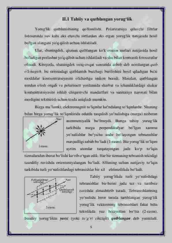 Tabiiy yorug`likni qutblovchi qurilmalar va ularning xossalari 5