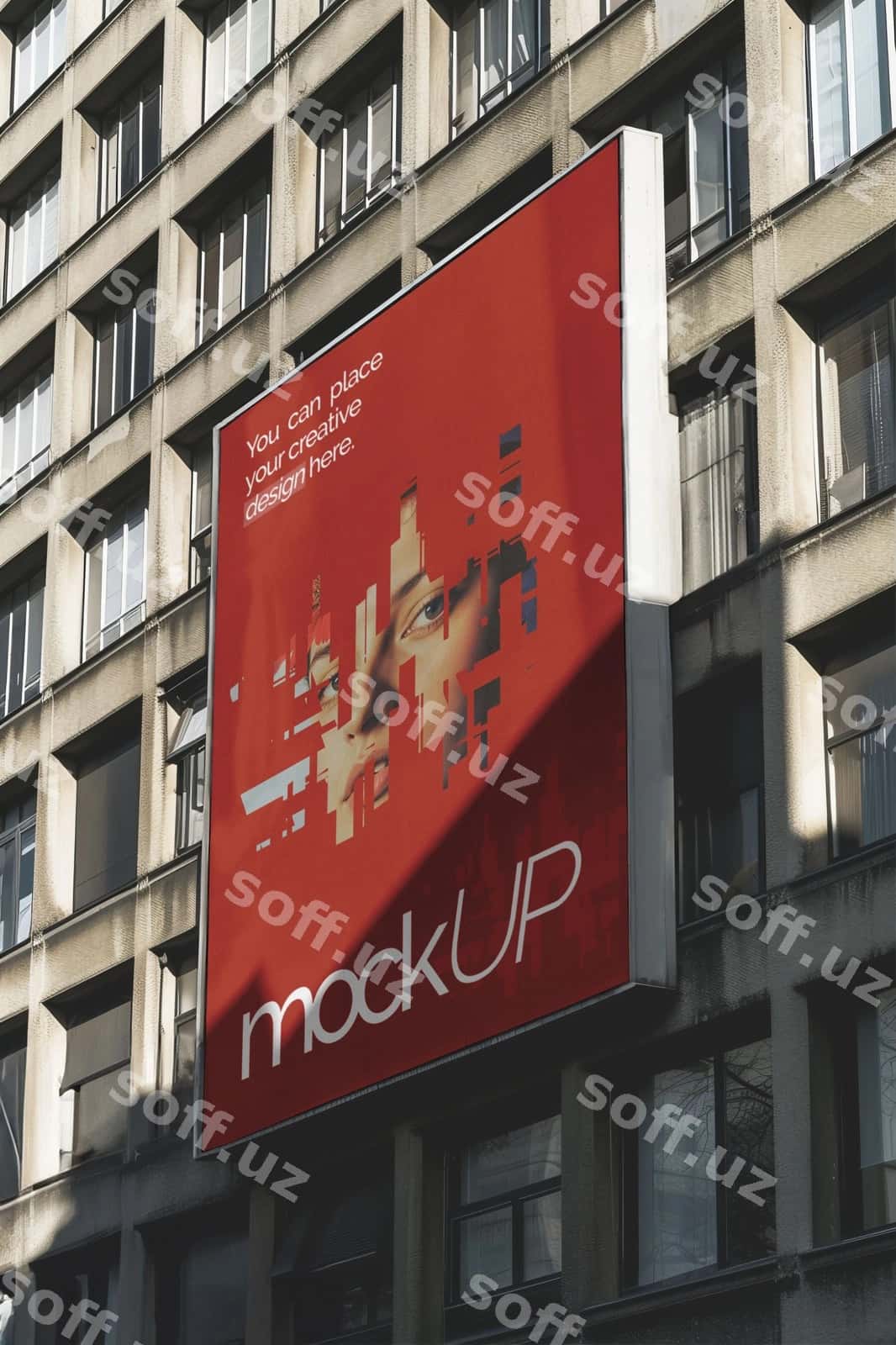 Tashqi shahar billboard namunasi | Outdoor city billboard mockup 1
