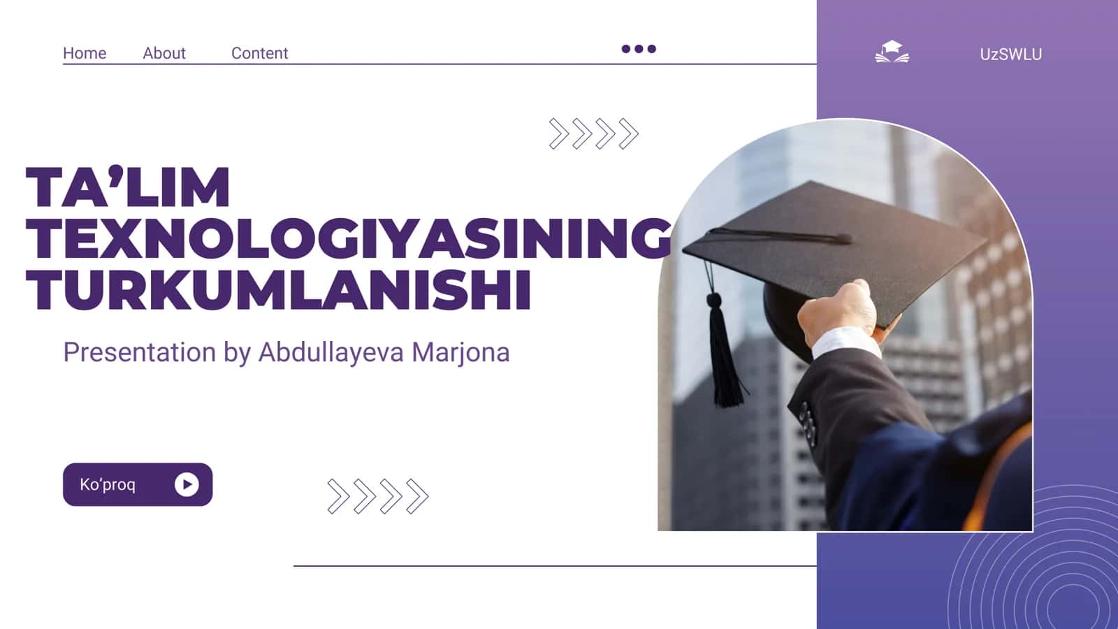 TA’LIM TEXNOLOGIYASINING TURKUMLANISHI 1