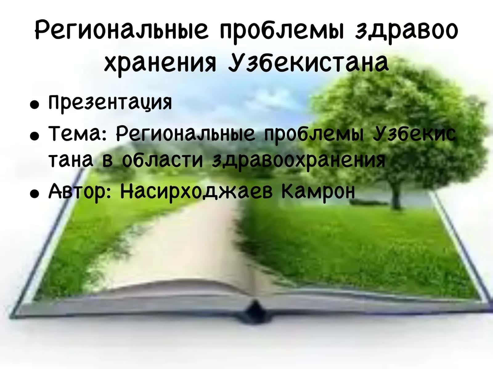 Региональные проблемы здравоохранения Узбекистана 1