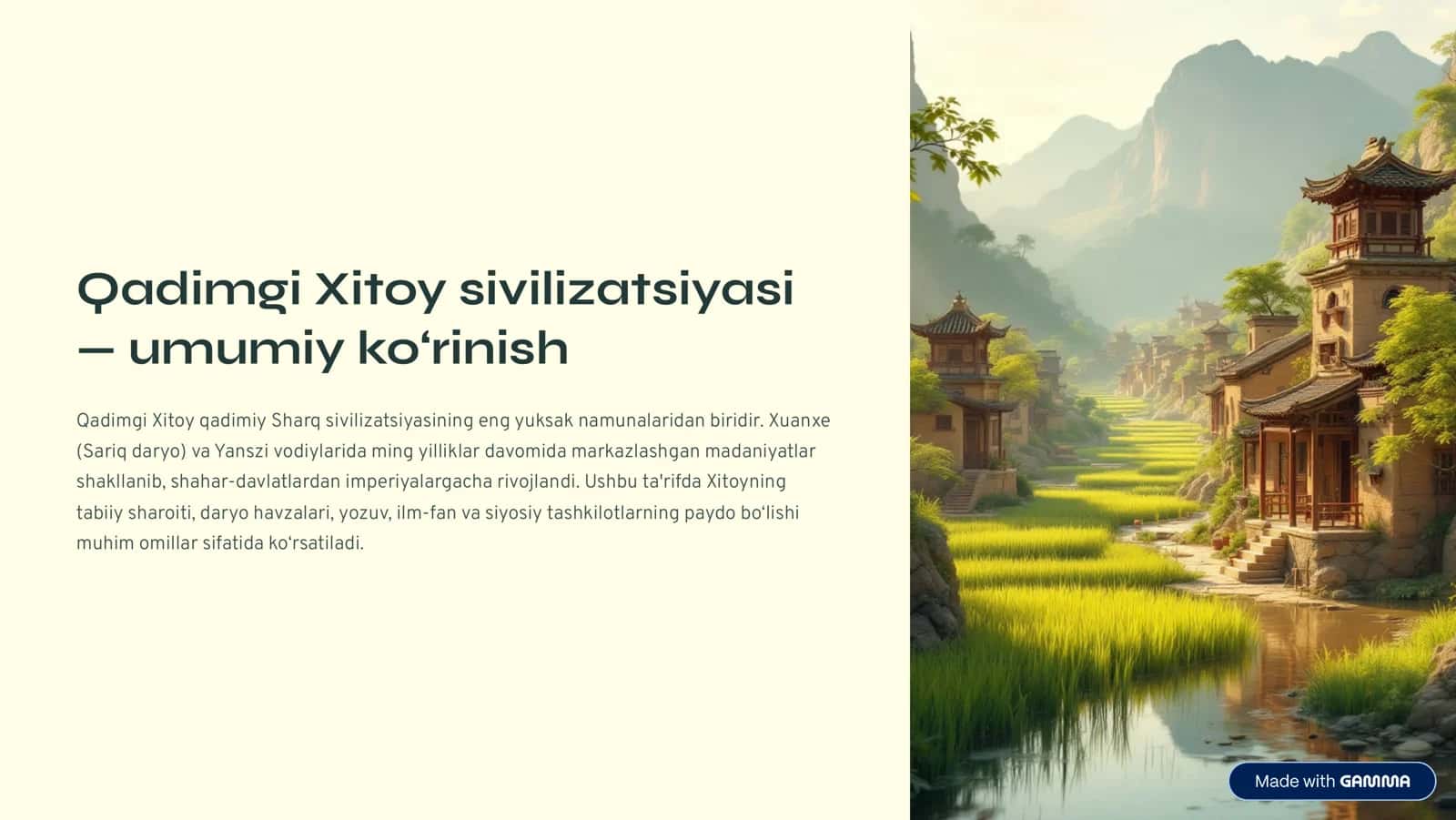 Qadimgi Xitoy sivilizatsiyasi 1