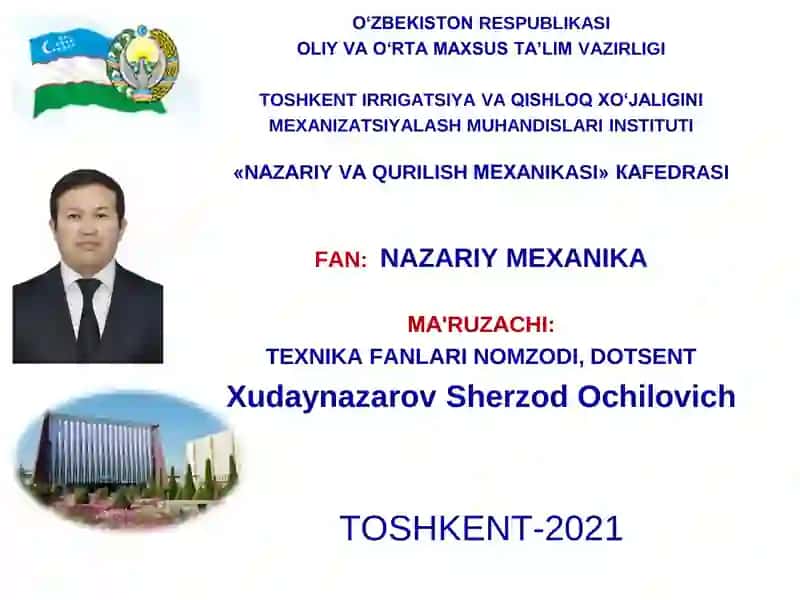 QATTIQ JISM KINEMATIKASI