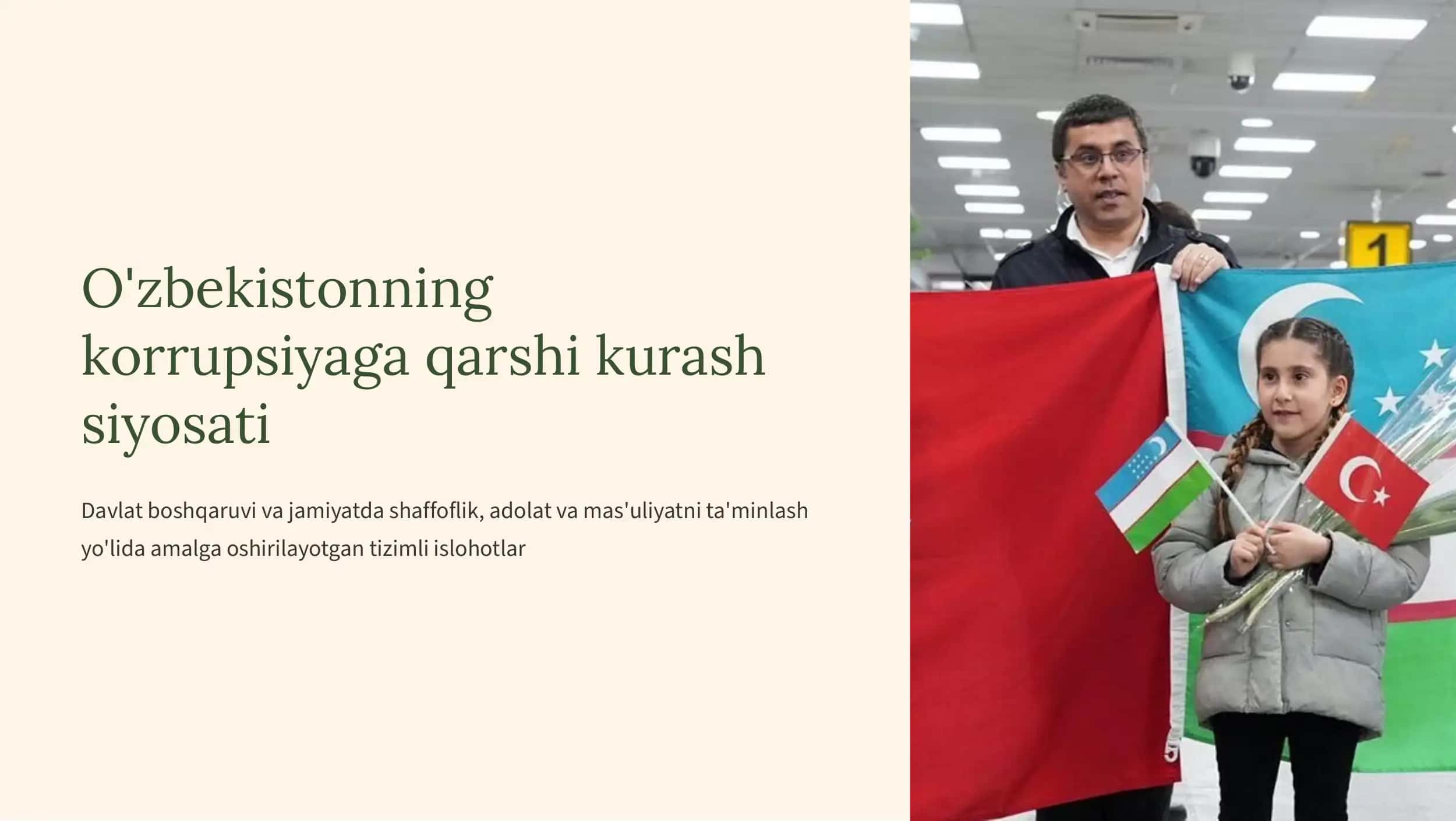 O‘zbekistonning korrupsiyaga qarshi kurash siyosati 1