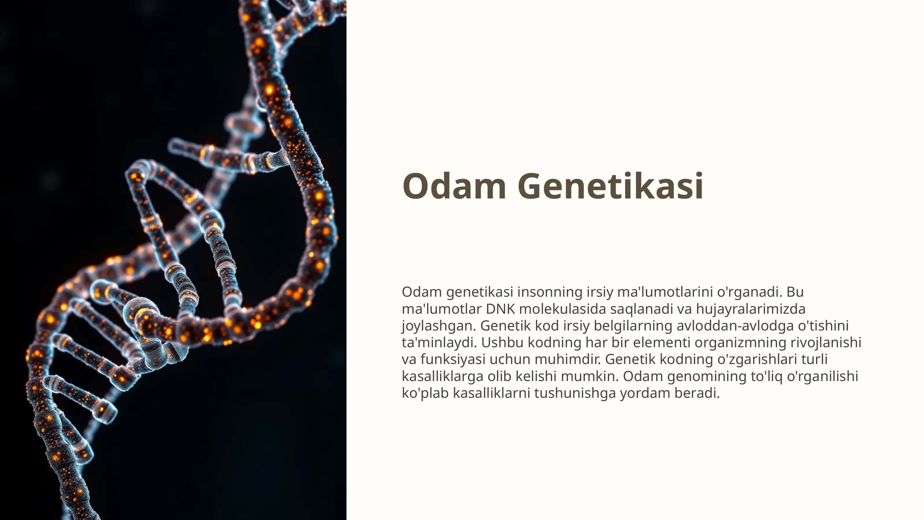 Odamlar Genetikasi 1