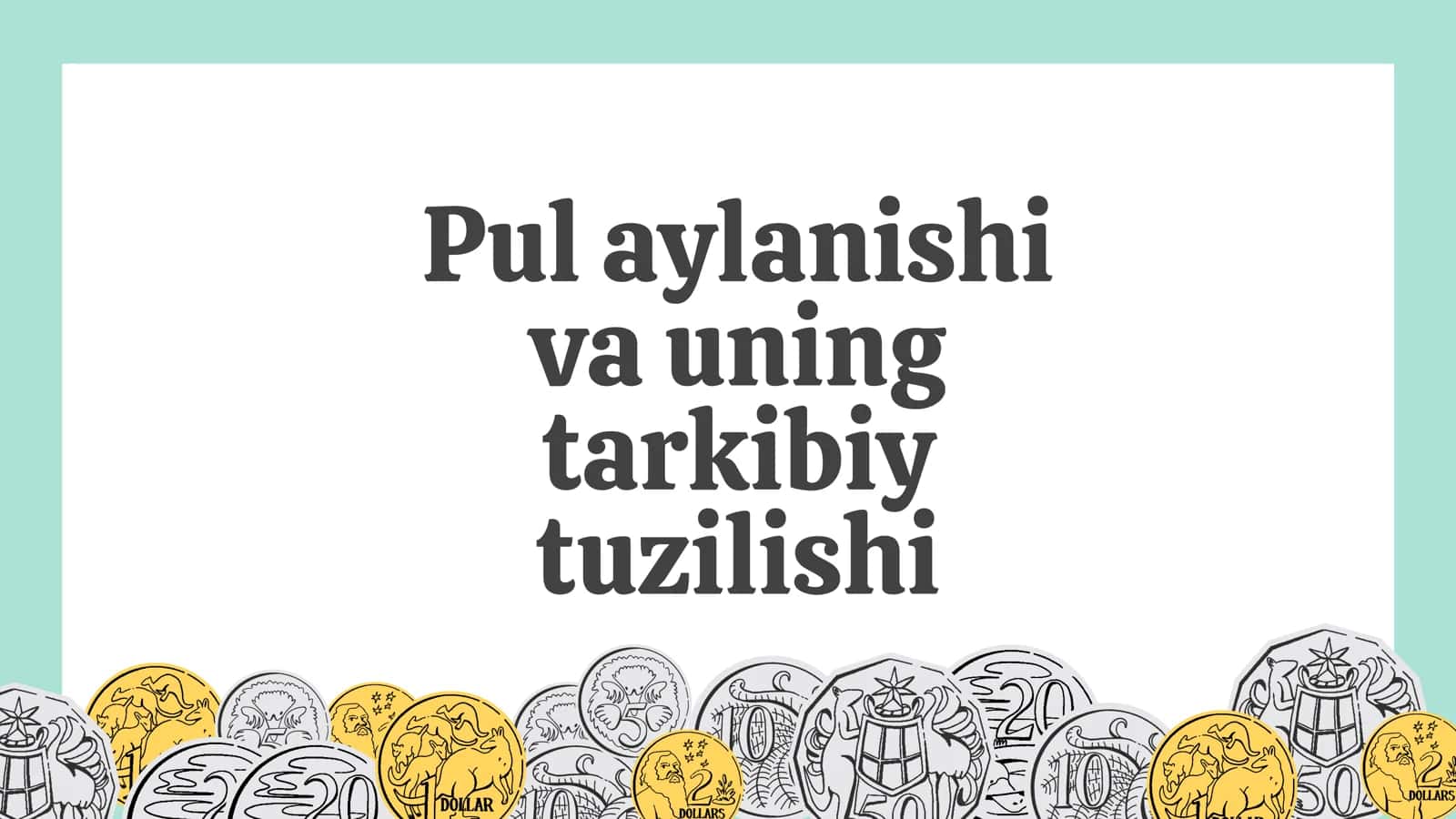 Pul aylanishi 1
